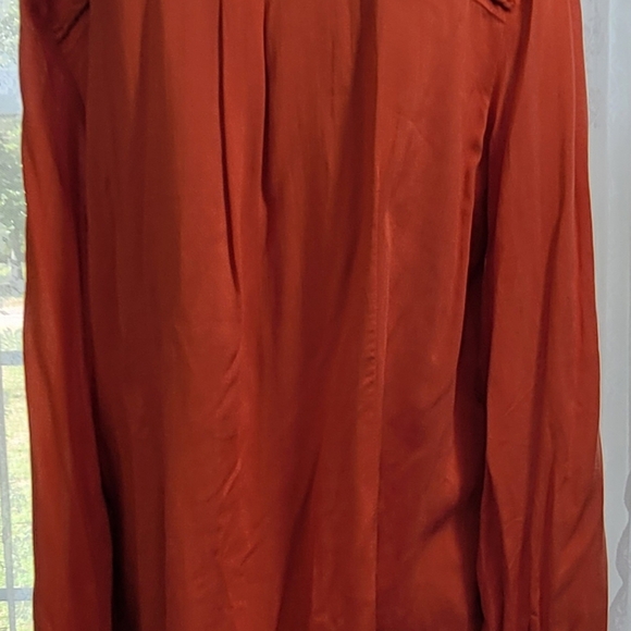 JoyJoy Button Blouse burnt orange L - Picture 6 of 11